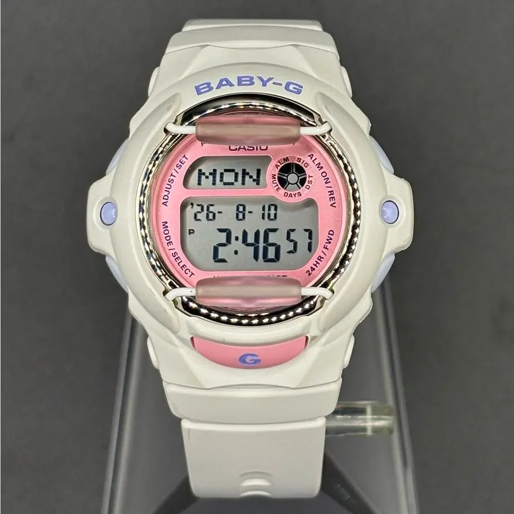 Casio Baby-G BG-169PB-7 Playful Beach White Pink Digital W omen’s Watch 200M